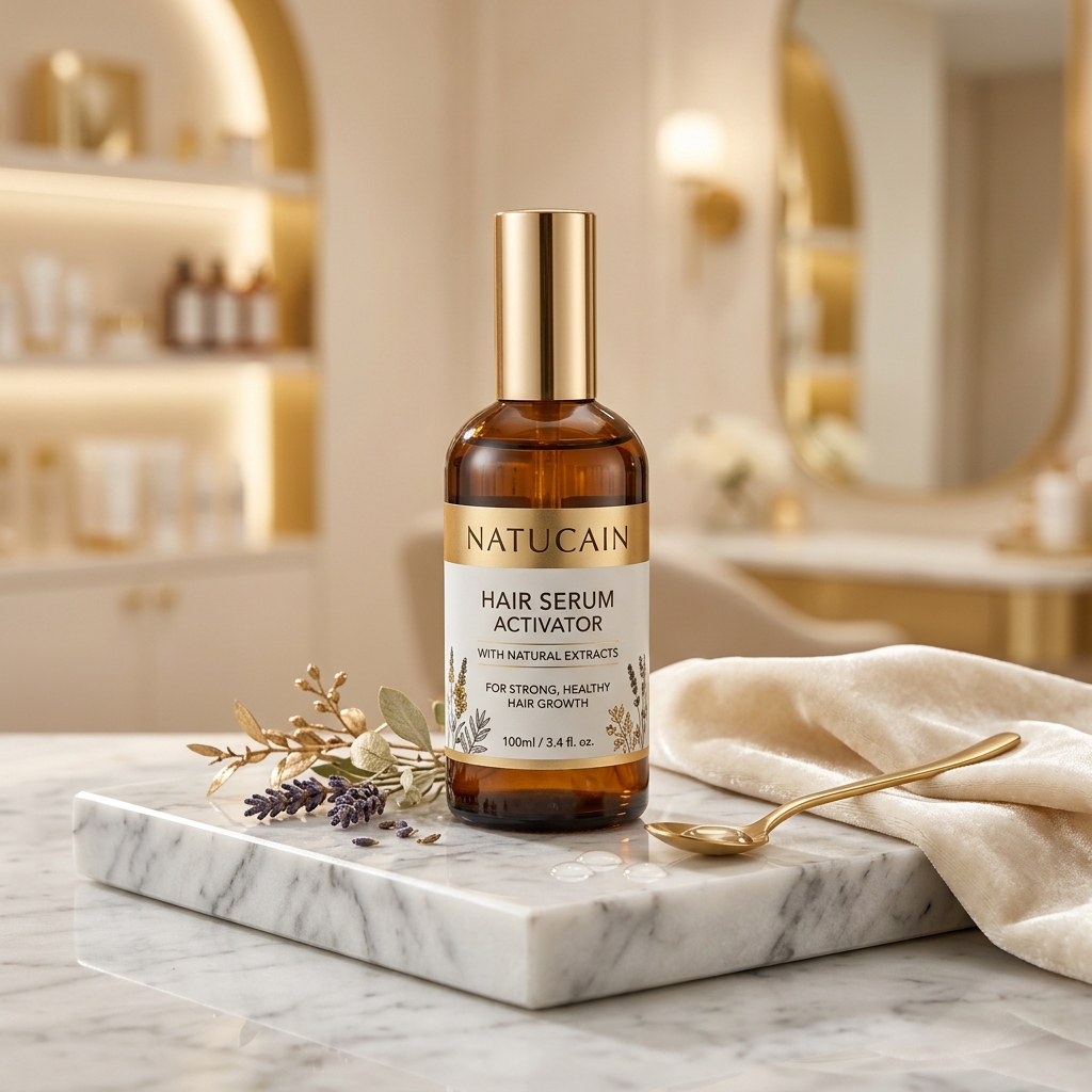Natucain Hair Serum im Salon Prachtgold